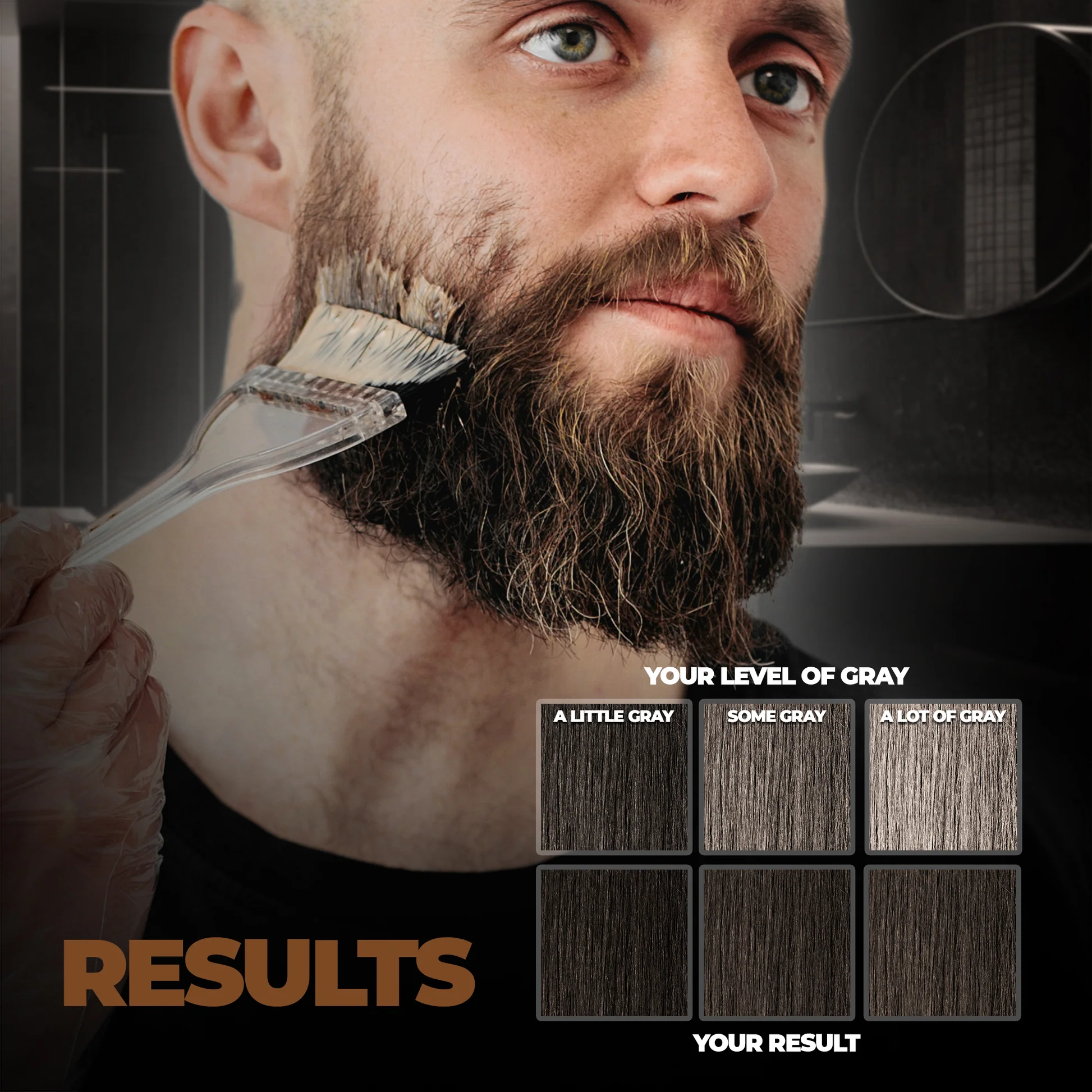 RR Beard Color for Men - Dark Brown - Image 3