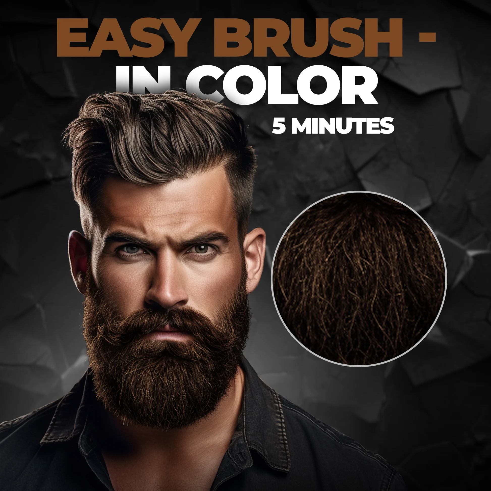 RR Beard Color for Men - Dark Brown - Image 5