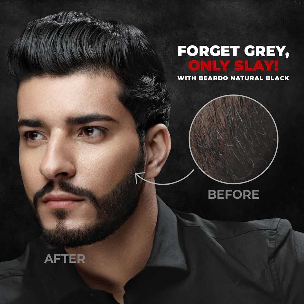 RR Beard Color for Men - Natural Black - Image 5